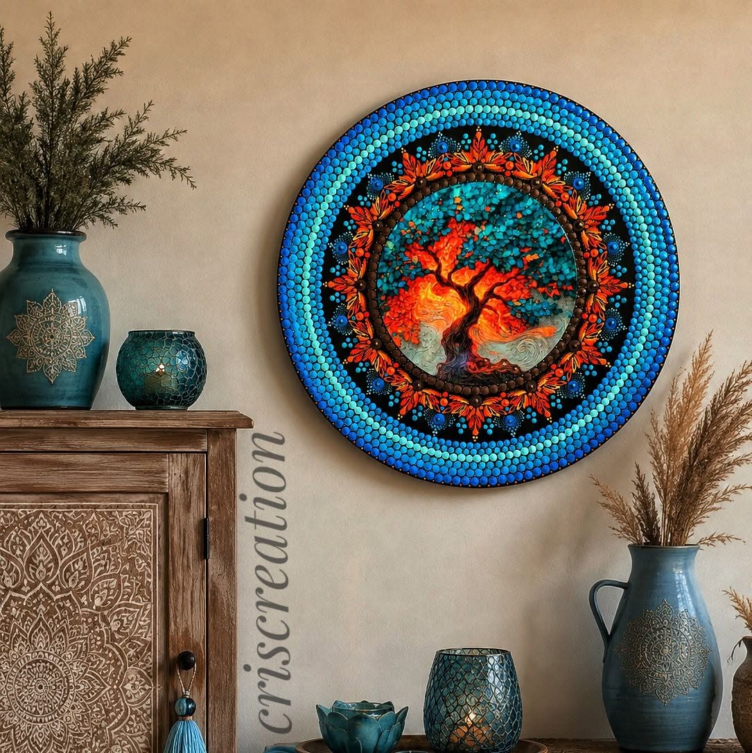 010. Mandala akasztóval - 40 cm-es