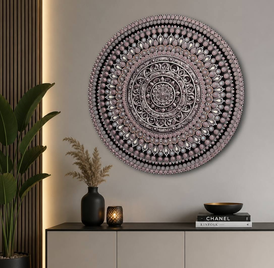 013. Mandala akasztóval - 40 cm-es