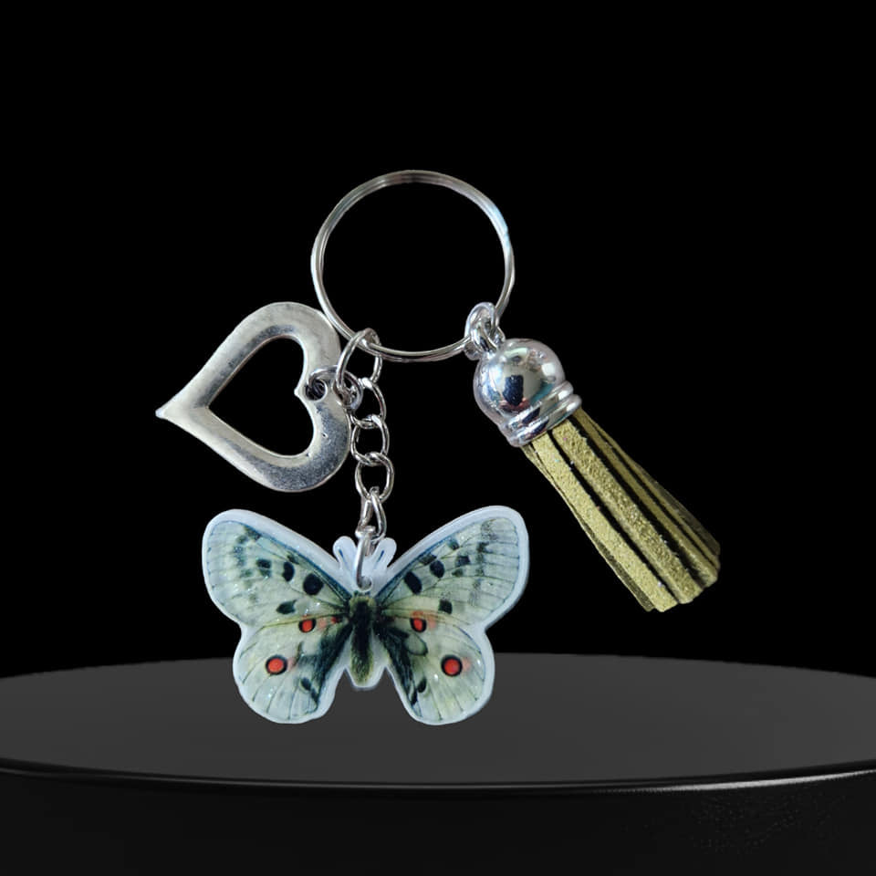 Pillangós kulcstartó kb. 7 cm