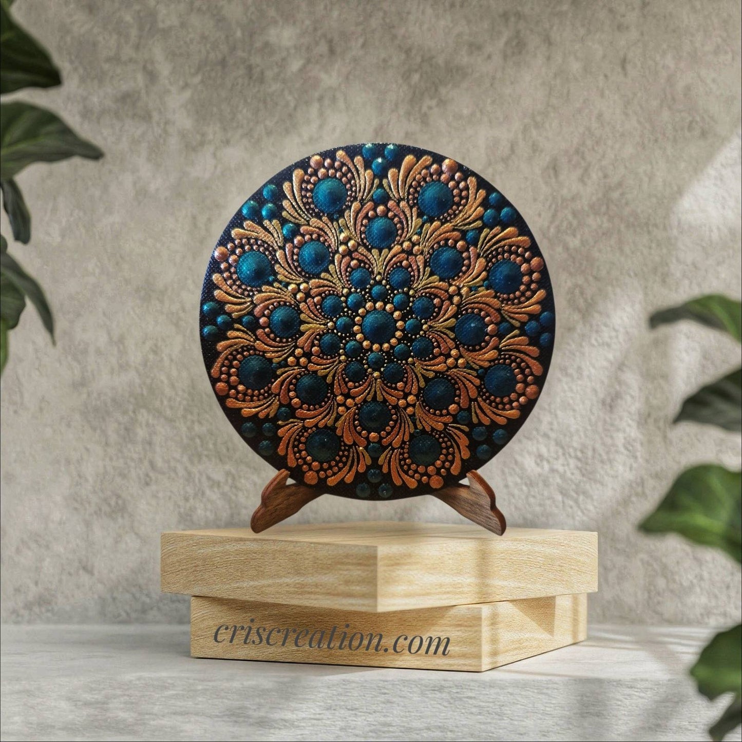 Mandala képtartóval - 10 cm