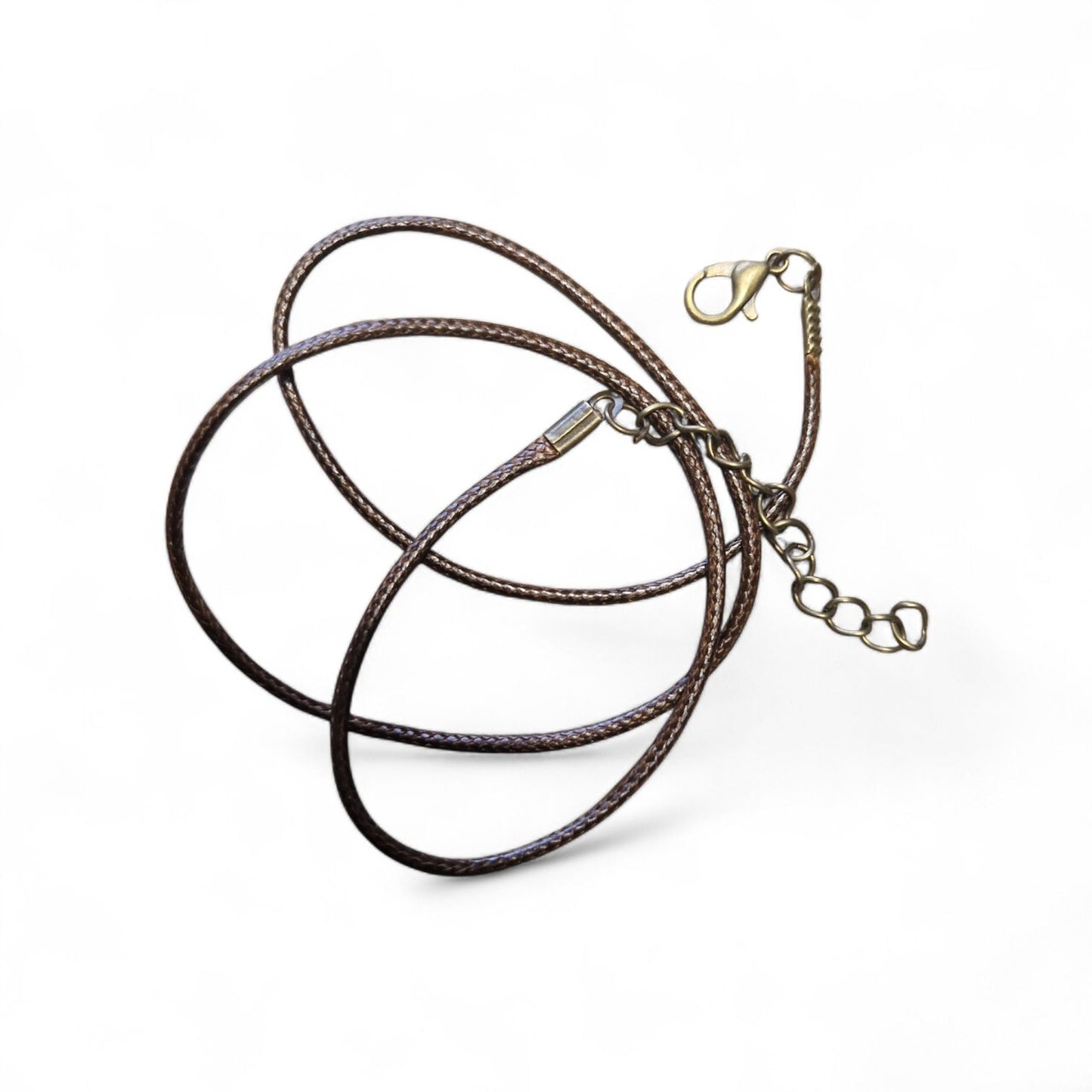 Viaszolt zsinór delfinkapoccsal - barna