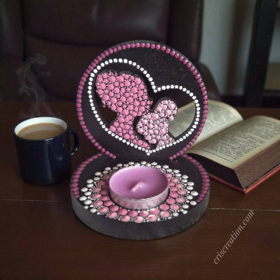 Mécsestartó "Anya-lánya" - 10 cm