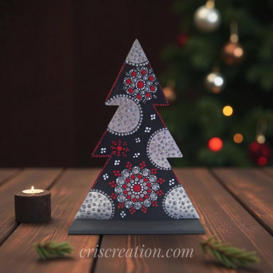 Karácsonyfa - 20x15 cm