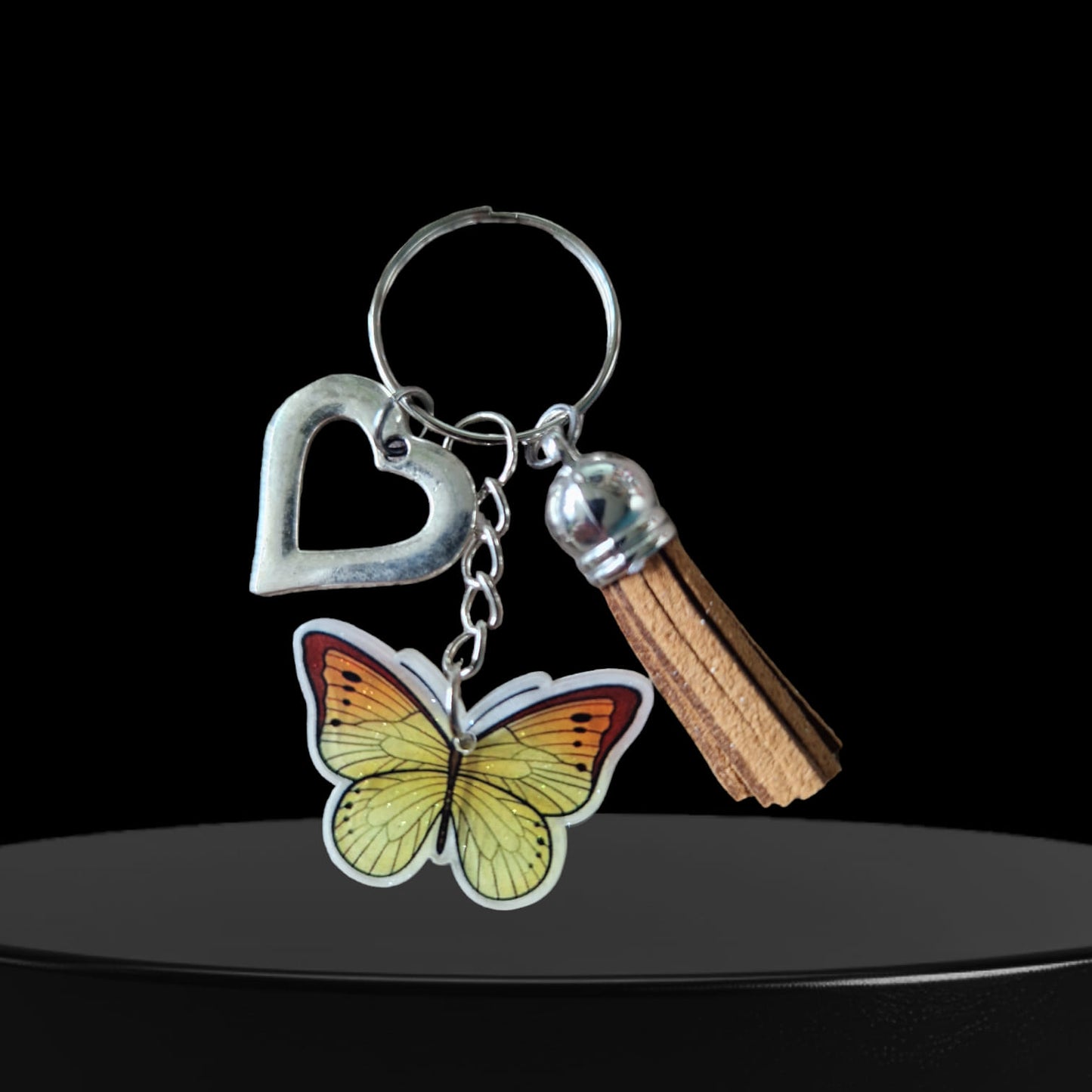 Pillangós kulcstartó kb. 7 cm