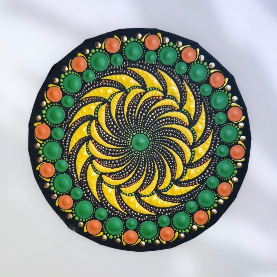 Mandala akril képtartóval
