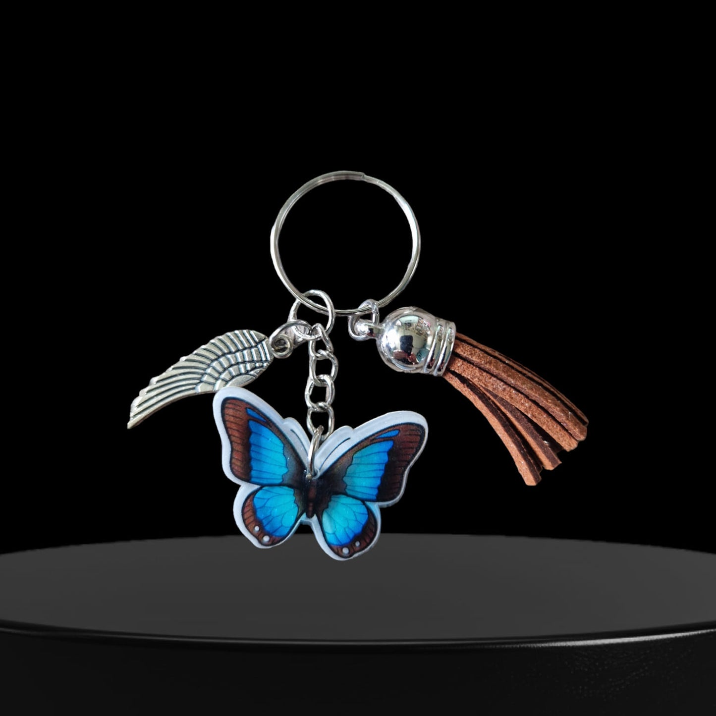 Pillangós kulcstartó kb. 7 cm