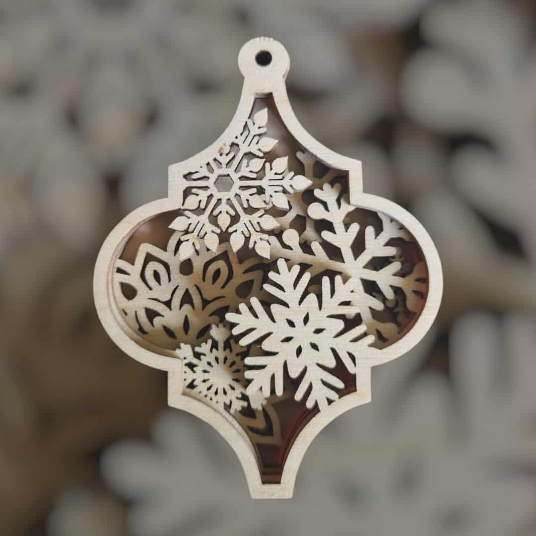 Karácsonyi dísz (40) - 4 rétegű 9x7 cm