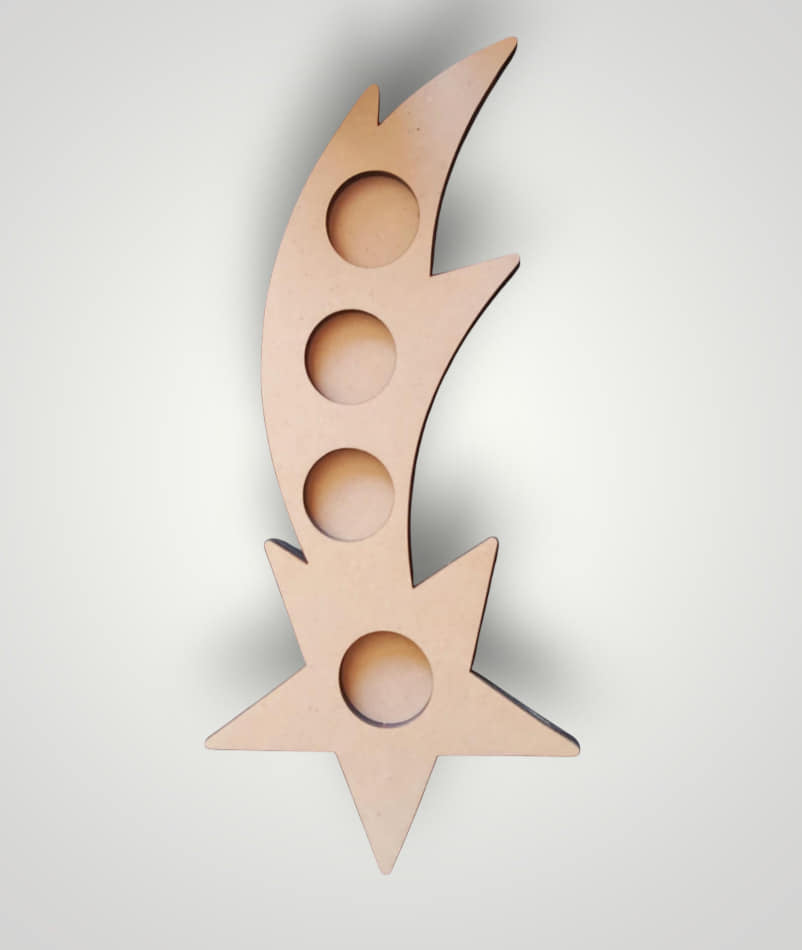 Mécsestartó "hullócsillag" - 35x15x1,2 cm
