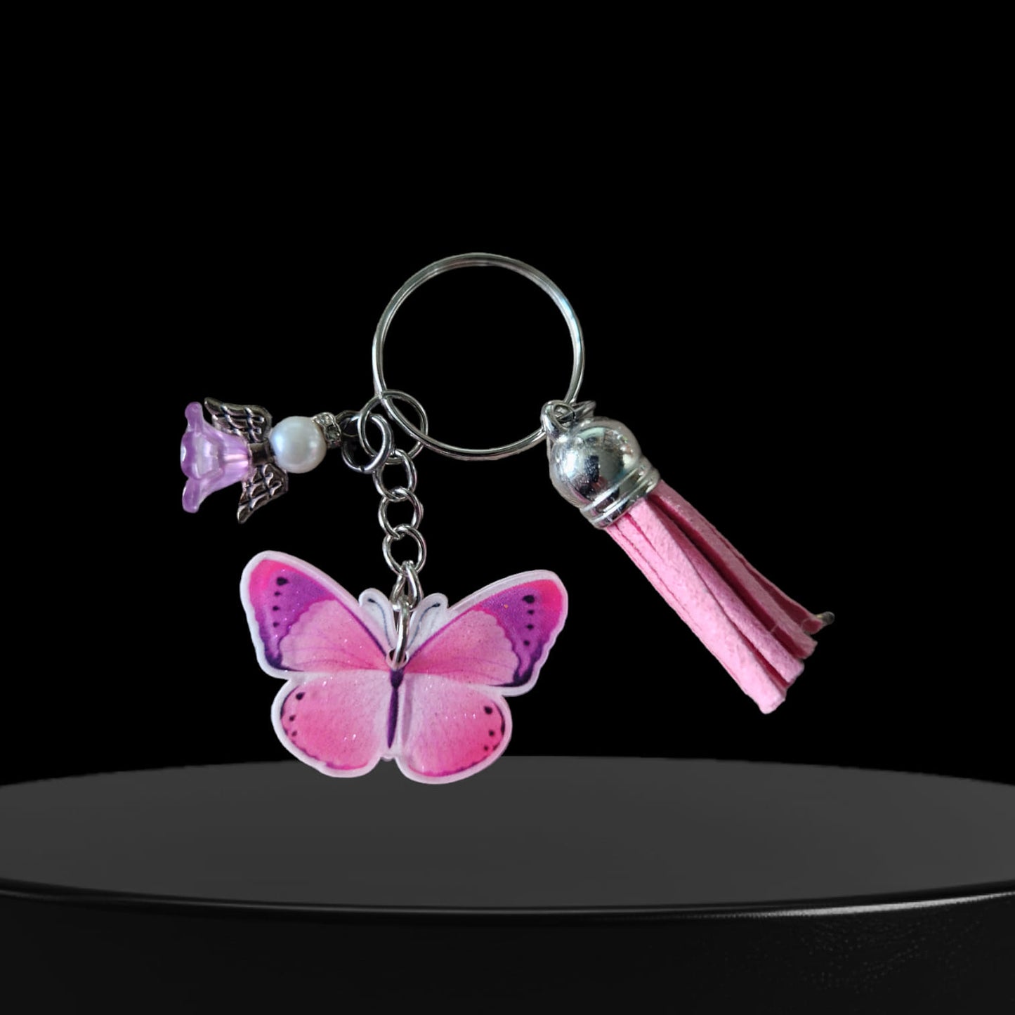 Pillangós kulcstartó kb. 7 cm