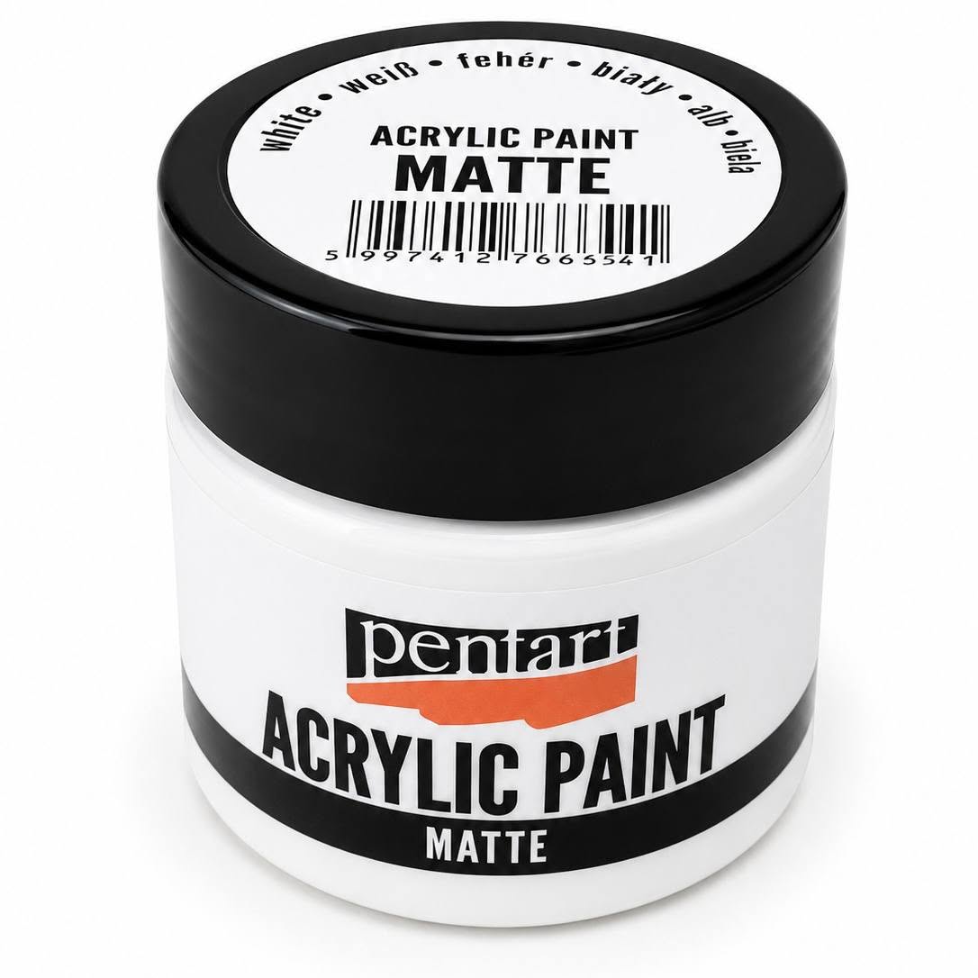 Pentart matt akrilfesték 50 ml fehér