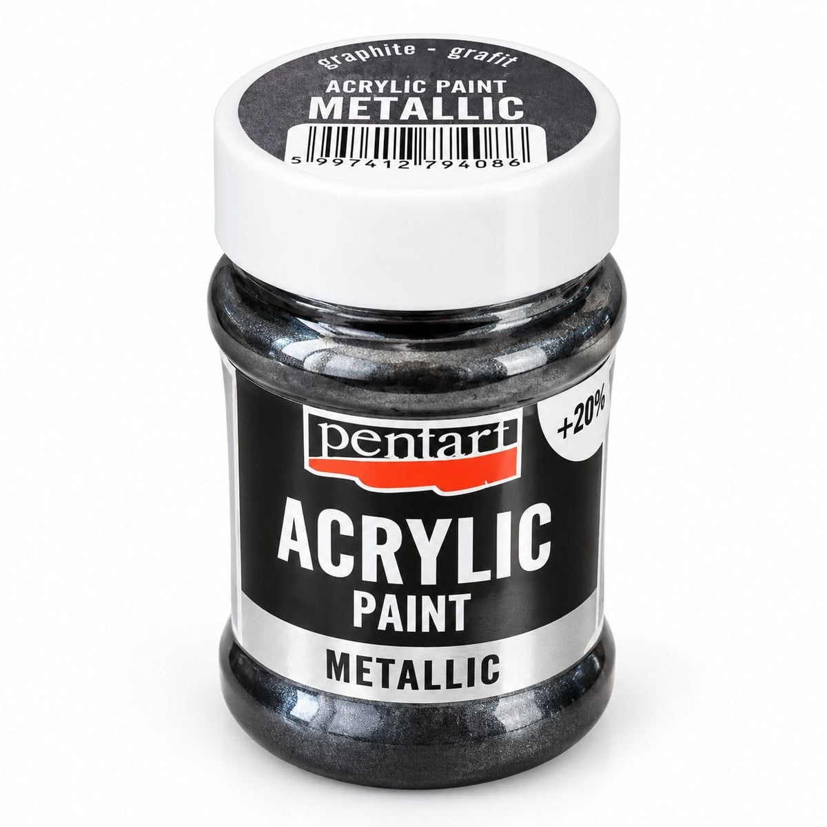 Pentart METÁL festék 60 ml grafit