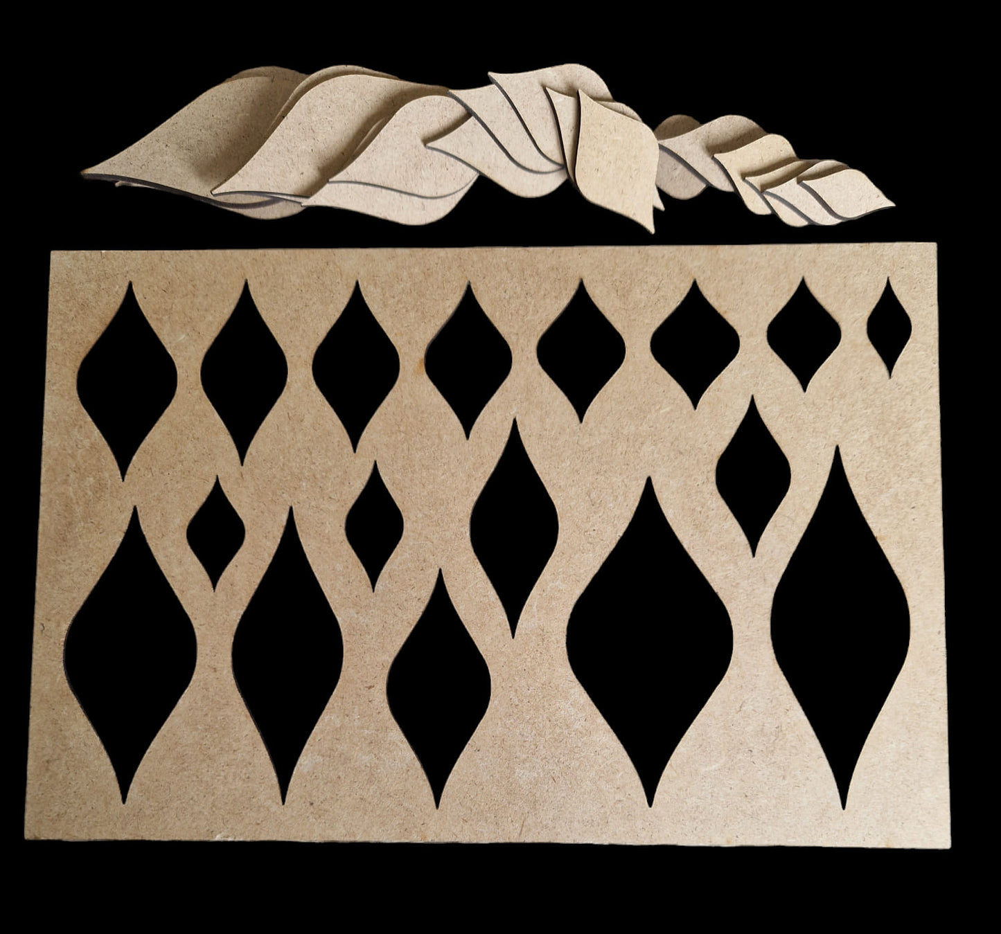 Mintarajzoló sablon - MDF 3mm - 18 db-os (A4-es méret)