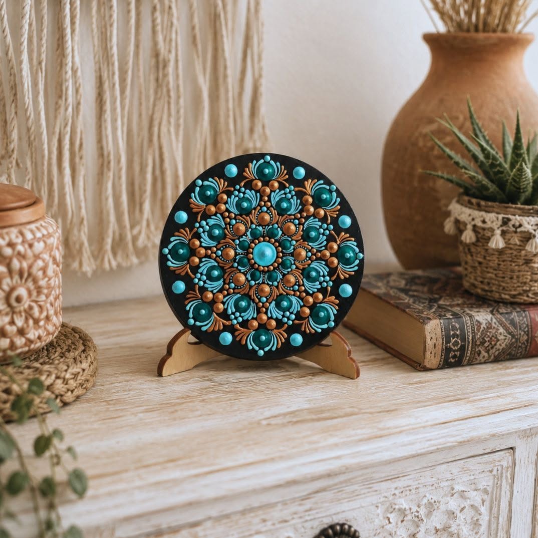 009. Mandala képtartóval - 10 cm-es kör