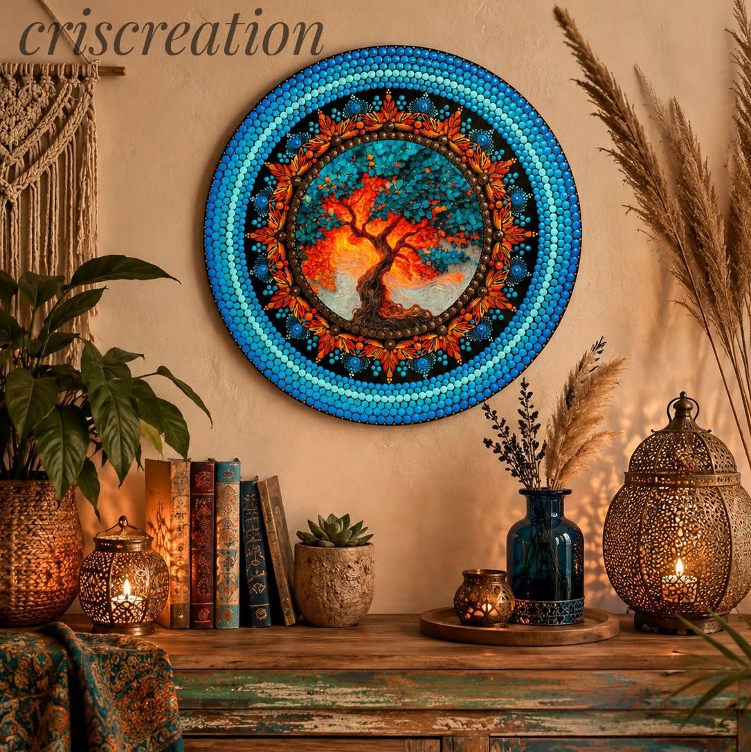 010. Mandala akasztóval - 40 cm-es