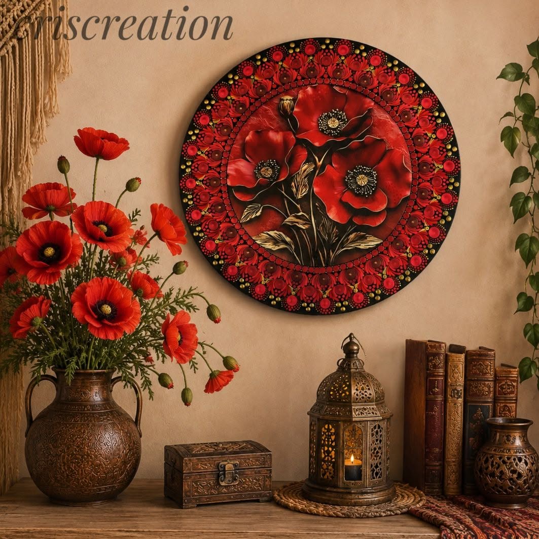 011. Mandala akasztóval - 30 cm-es