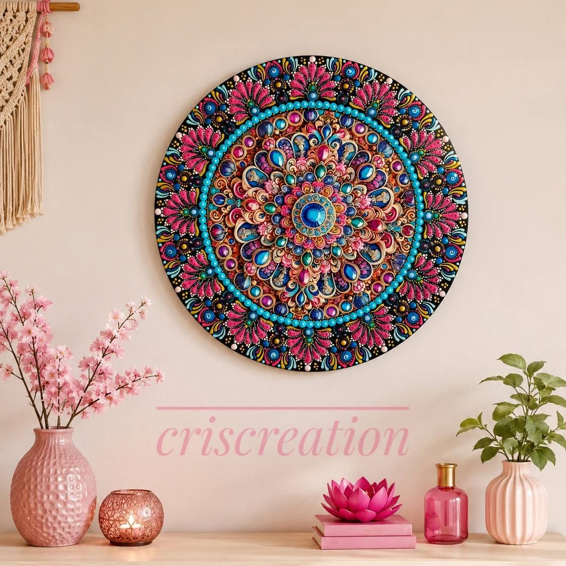 "Színes" mandala - 30 cm-es
