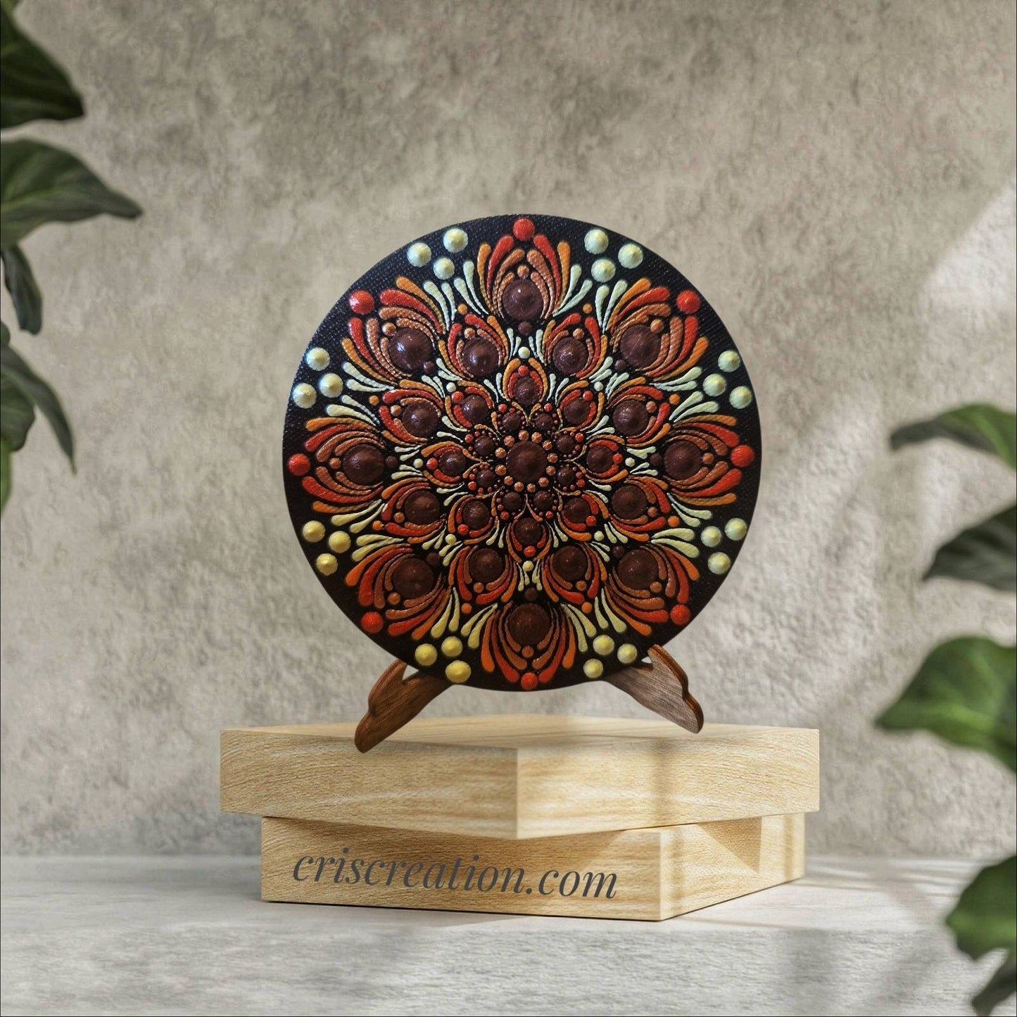 Mandala képtartóval - 10 cm