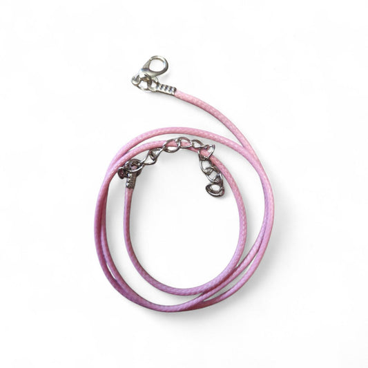 Viaszolt zsinór delfinkapoccsal - rózsaszín