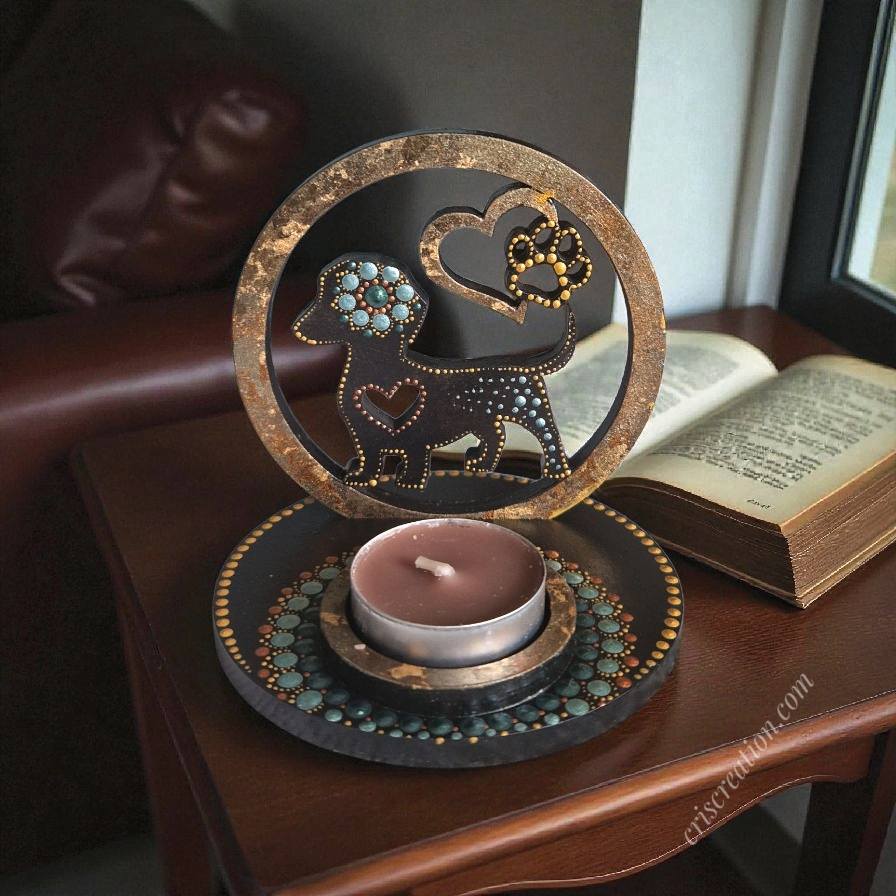 Mécsestartó  tacsis - 10 cm