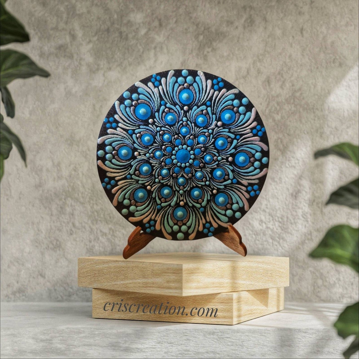 Mandala képtartóval - 10 cm