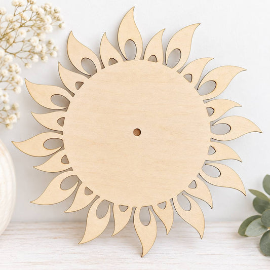 Óralap "Napraforgó" - MDF 6 mm - 30 cm-es