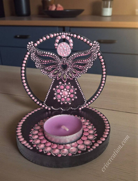 Mécsestartó  "Angyalkás" - 10 cm