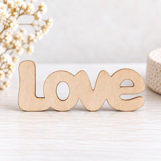 Felirat "Love" 10x3,6 cm