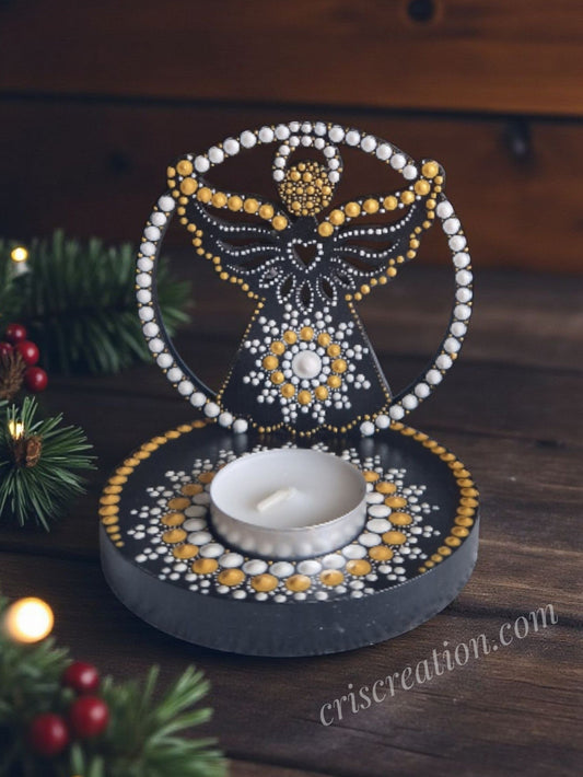 Mécsestartó  "Angyalkás" - 10 cm