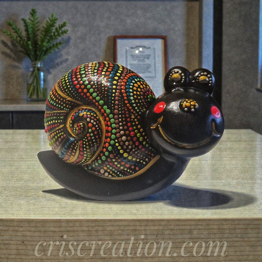 Csiga - kb. 9x6,5x5 cm