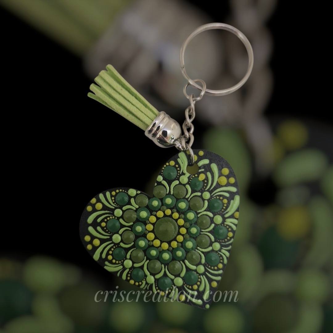 Kulcstartó "szív" - 5,5x5 cm