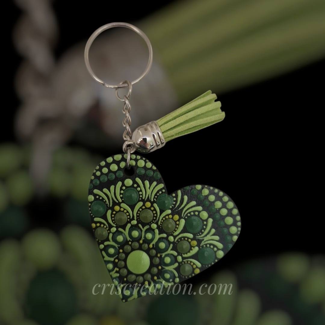 Kulcstartó "szív" - 5,5x5 cm