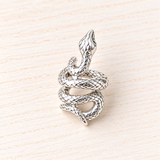 21. Kígyó távtartó/dísz 8 mm-es gyöngyhöz (2 cm hosszú)