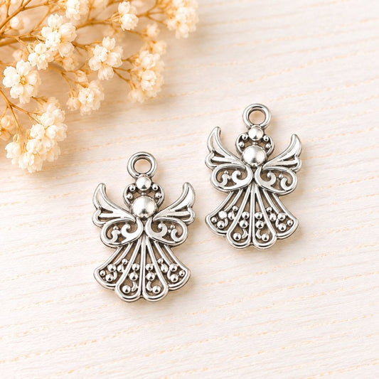 22. Angyal charm - 2x1,5 cm - 2 db