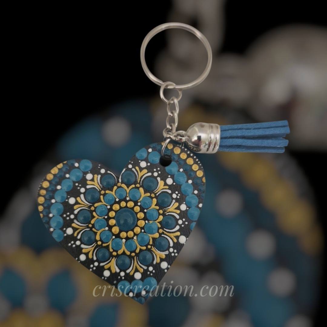 Kulcstartó "szív" - 5,5x5 cm