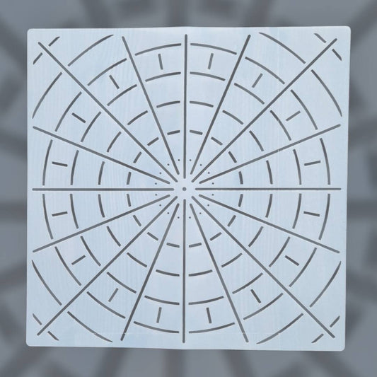 Mandala rajzoló sablon  30x30 cm