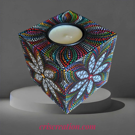 Mécsestartó (kocka) - 8x8x8 cm