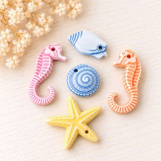 34. Tengerpart stílusú charm - 5 db 1-2 cm