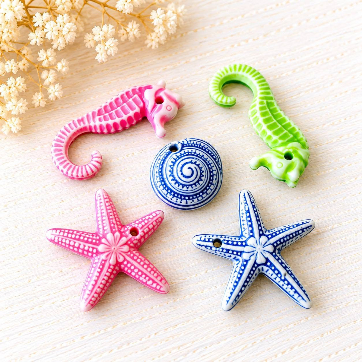 35. Tengerpart stílusú charm - 5 db 1-2 cm