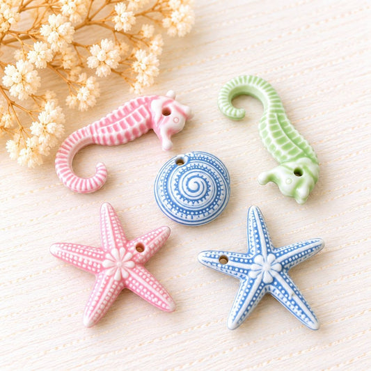 35. Tengerpart stílusú charm - 5 db 1-2 cm