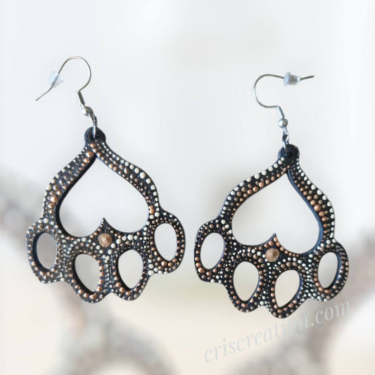 036. Fülbevaló- 5x4,5 cm