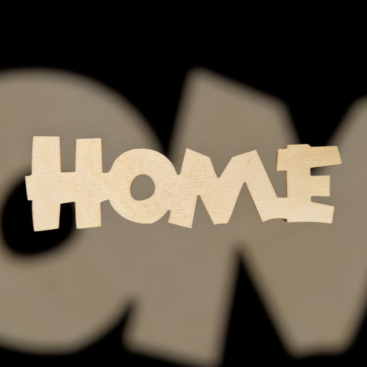 Felirat "Home" 10x3 cm