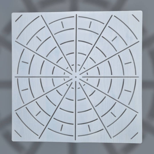 Mandala rajzoló sablon  30x30 cm