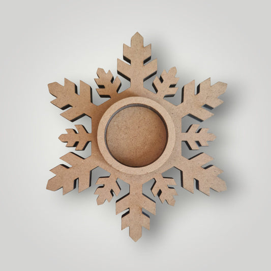 Mécsestartó  "hópehely 001" - 14 cm