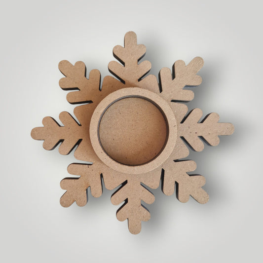 Mécsestartó  "hópehely" - 12 cm