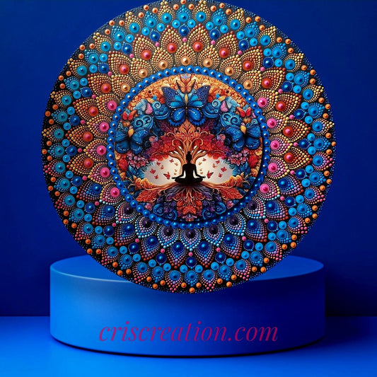 Mandala életfával- 40 cm