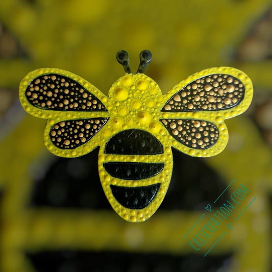 Méhecske hűtőmágnes - 8x6 cm
