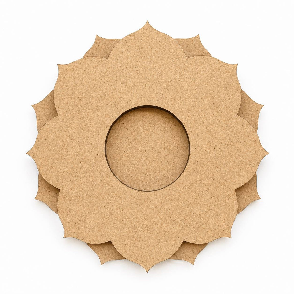 010. Mécsestartó - lézervágott MDF  - 12x1,2 cm
