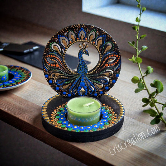 Mécsestartó "Páva"   - 10 cm