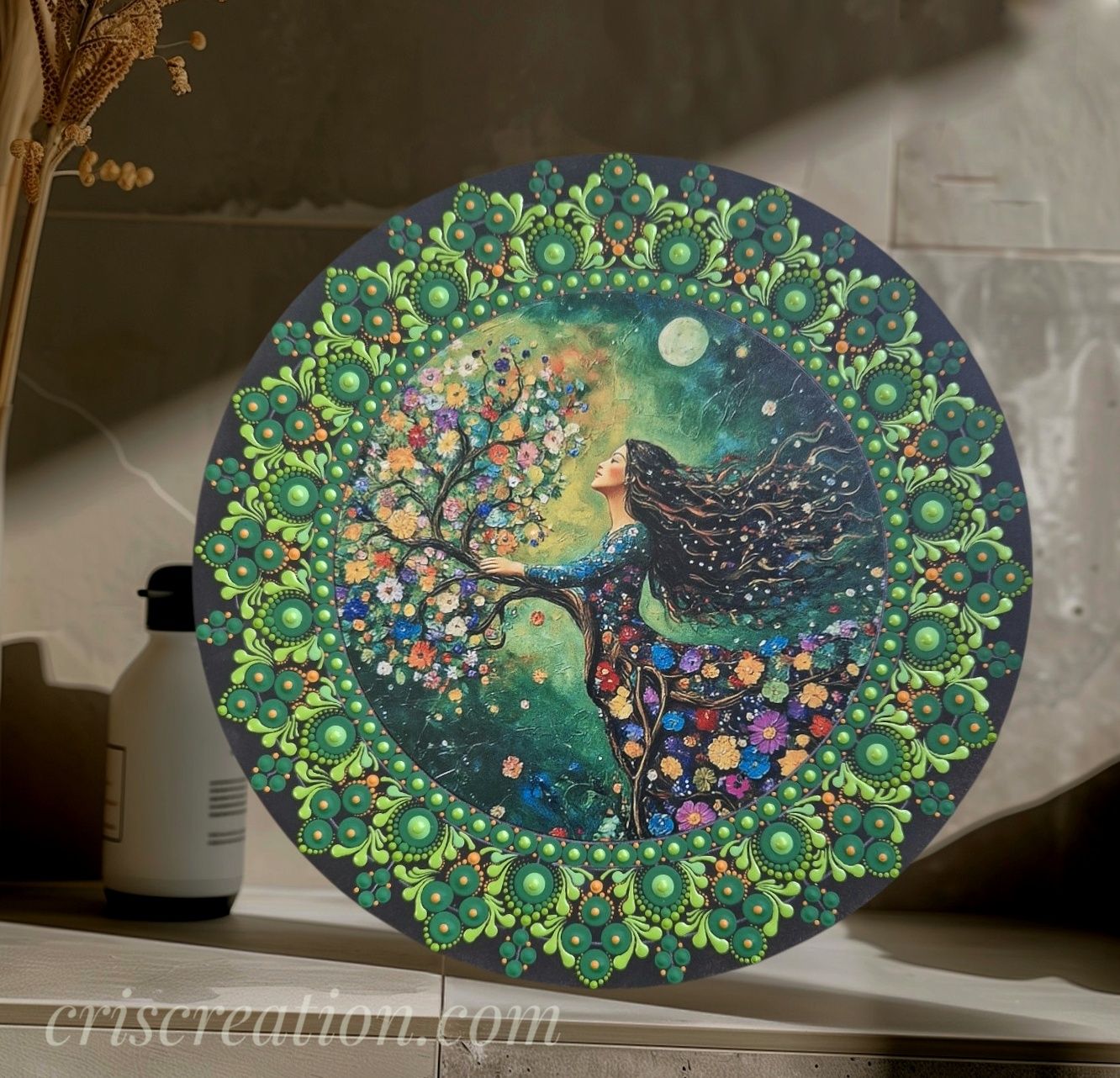 Mandala életfával- 30 cm