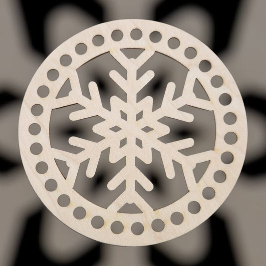 Karácsonyi dísz (körbehorgolható) (5) - 8 cm